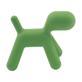 Scaun în formă de câine pentru copii Magis Puppy, înălțime 34,5 cm, verde