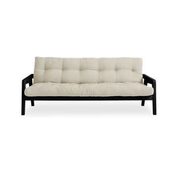 Canapea extensibilă karup design grab black/beige, negru - bej