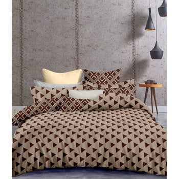 Lenjerie din microfibră cu 2 fețe pentru pat de o persoană decoking hypnosis triangles, 220 x 155 cm