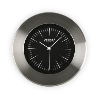 Ceas de perete versa alumo, ⌀ 30,5 cm, cadran negru