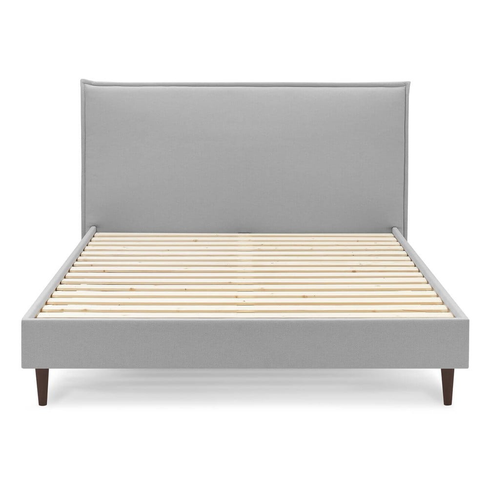 Šedá dvoulůžková postel Bobochic Paris Sary Dark, 160 x 200 cm