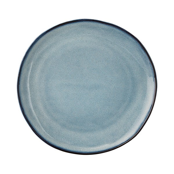 Modrý kameninový talíř Bloomingville Sandrine, ø 22 cm