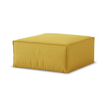 Puf cosmopolitan design miami, 65 x 65 cm, galben muștar
