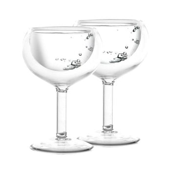 Set 2 pahare cu perete dublu vialli design amo vodka, 30 ml