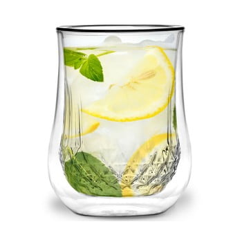 Set 2 pahare cu perete dublu vialli design tinna, 300 ml