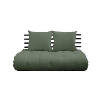 Canapea extensibilă karup design shin sano black/olive green, verde