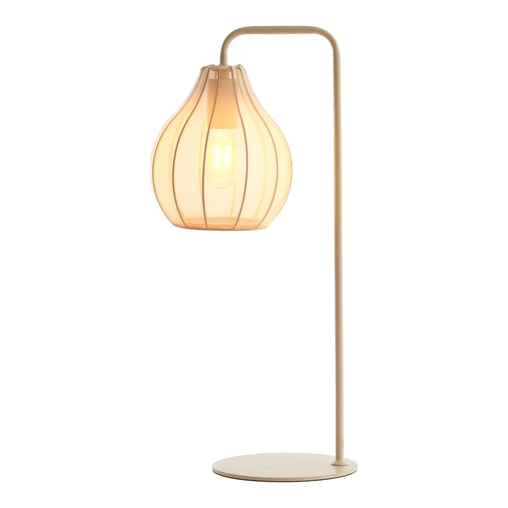 Béžová stolní lampa s textilním stínidlem (výška 60,5 cm) Elati – Light & Living