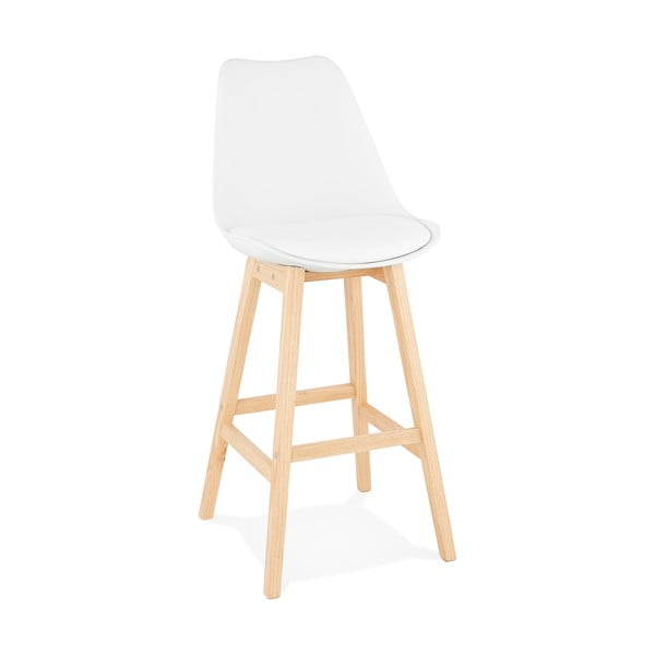 Bílá barová židle Kokoon April, výška sedu 75 cm