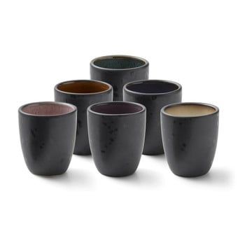 Set 6 cești pentru espresso bitz mensa, negru