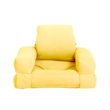 Fotoliu extensibil pentru copii karup design mini hippo yellow