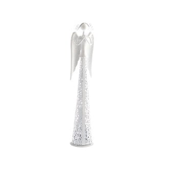 Decorațiune metalică în formă de înger dakls angel, înălțime 8,5 cm, alb