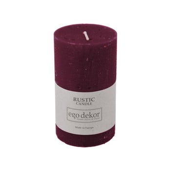 Lumânare baltic candles rustic, înălțime 10 cm, vișiniu