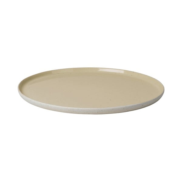 Béžový keramický jídelní talíř Blomus Sablo, ø 26 cm
