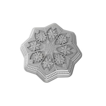 Formă pentru prăjitură nordic ware shortbread snowflake, 1,4 l