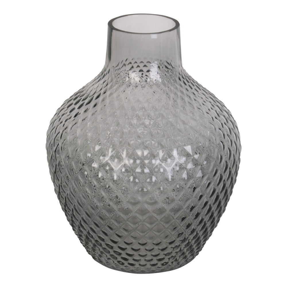 Šedá skleněná váza (výška 20 cm) Delight – PT LIVING