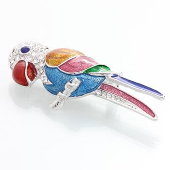 Broșă swarovski elements laura bruni parrot
