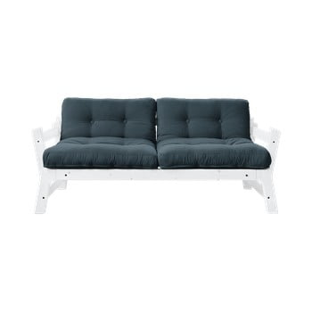 Canapea extensibilă karup design step white, albastru petrol