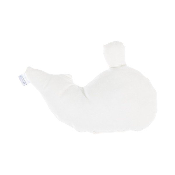 Růžový dětský polštářek s příměsí bavlny Apolena Pillow Toy Whale, 35 x 24 cm