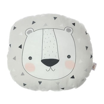 Pernă din amestec de bumbac pentru copii Apolena Pillow Toy Argo Bear, 30 x 33 cm imagine