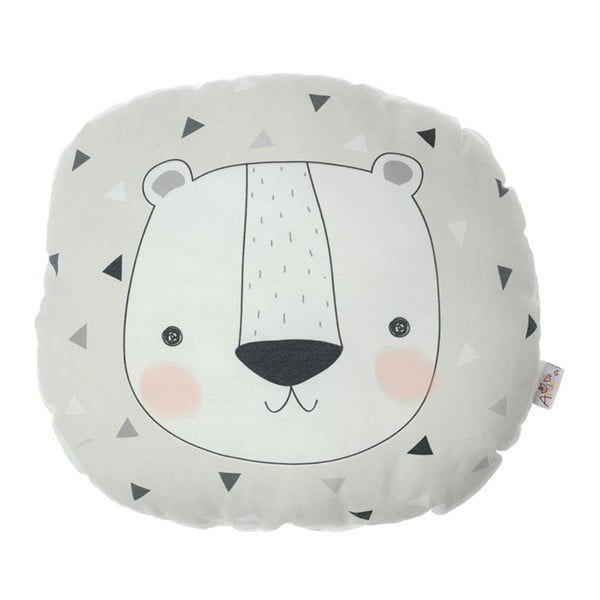 Dětský polštářek s příměsí bavlny Apolena Pillow Toy Argo Bear, 30 x 33 cm