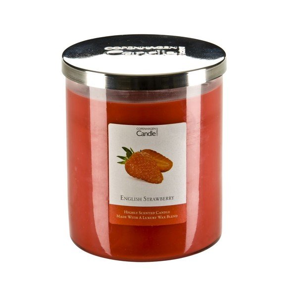 Aroma svíčka s vůní jahod Copenhagen Candles, doba hoření 70 hodin