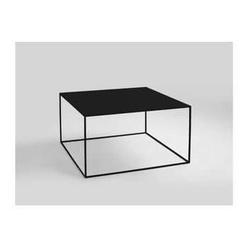 Masă de cafea custom form tensio, 80 x 80 cm, negru