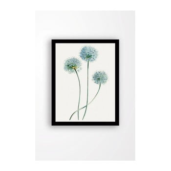 Tablou pe pânză în ramă neagră tablo center dandelions, 29 x 24 cm