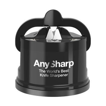 Dispozitiv de ascuțit cuțite cu ventuză Gift Company AnySharp, negru