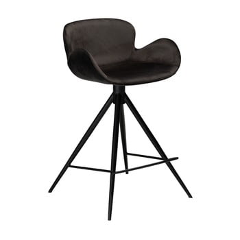 Scaun bar dan–form denmark gaia velvet, înălțime 87 cm, negru