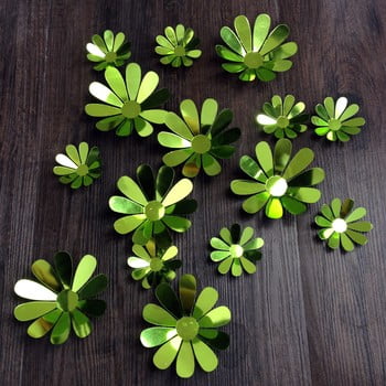 Set 12 autocolante 3d ambiance powers chic, verde