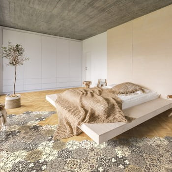 Set 10 autocolante de podea ambiance hexagons luiza, 40 x 90 cm