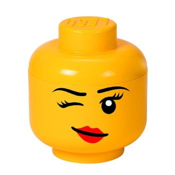 Cutie depozitare LEGO® Winky S, galben, ⌀ 16,3 cm imagine
