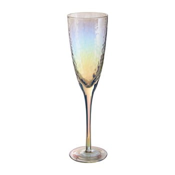 Set 4 pahare pentru șampanie premier housewares hammered, 260 ml