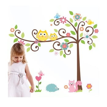 Autocolant ambiance tree and owl