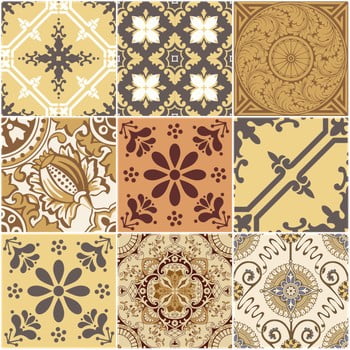 Set 9 autocolante ambiance cottage, 15 x 15 cm