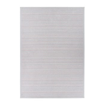Covor reversibil narma esna silver, 80 x 250 cm, gri deschis