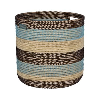 Coș de depozitare din ratanwoox living stripey