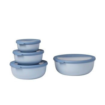 Set 4 cutii pentru gustări rosti mepal nordic, albastru