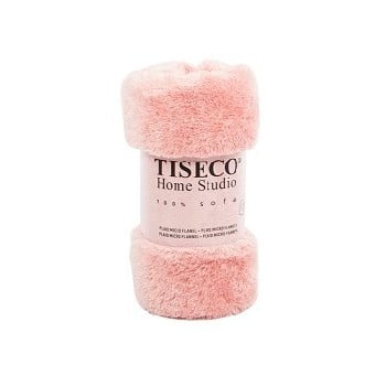Pătură Tiseco Home Studio Fluffy, 150 x 200 cm, roz
