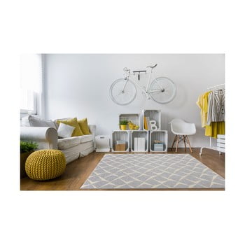 Covor foarte rezistent floorita rete silver, 155 x 230 cm