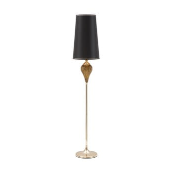 Lampadar cu o construcție aurie mauro ferretti fashion, negru