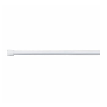 Bară perdea pentru cabina de duș cu lungime ajustabilă interdesign, 127 - 221 cm, alb