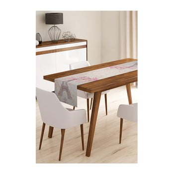 Napron din microfibră pentru masă minimalist cushion covers paris, 45 x 145 cm