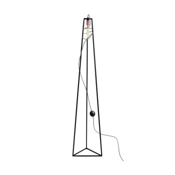 Lampadar custom form trimetric, negru