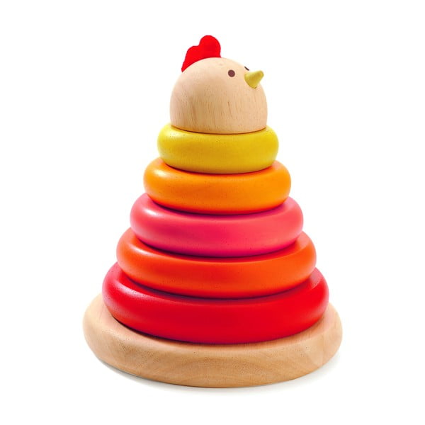 Dětská dřevěná skládací hračka Djeco Hen