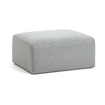 Taburet la forma blok, gri deschis