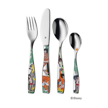Set 4 tacâmuri din oțel inoxidabil pentru copii wmf jungle