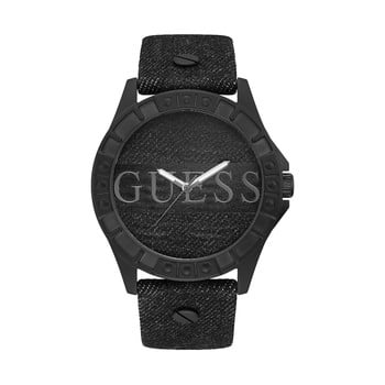 Ceas bărbătesc Guess W1241G1, curea din piele, negru