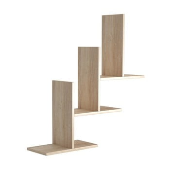 Set 3 rafturi de perete eclipse, maro deschis