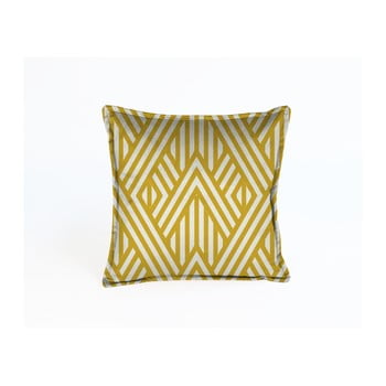 Față de pernă decorativă velvet atelier lines, 45 x 45 cm, galben